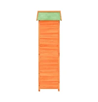 Garden Tool Shed Brown Solid pine wood, Plywood Medium