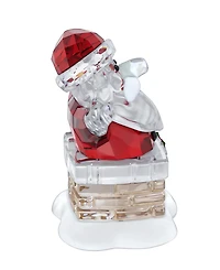 Swarovski Holiday Cheers Santa Claus and Chimney Figurine