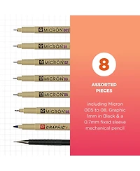 Sakura Pigma Micron Cube Collection Ink Pen Set