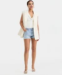 Bar Iii Women's Double-Breasted Sleeveless Blazer, Macy's Exclusive