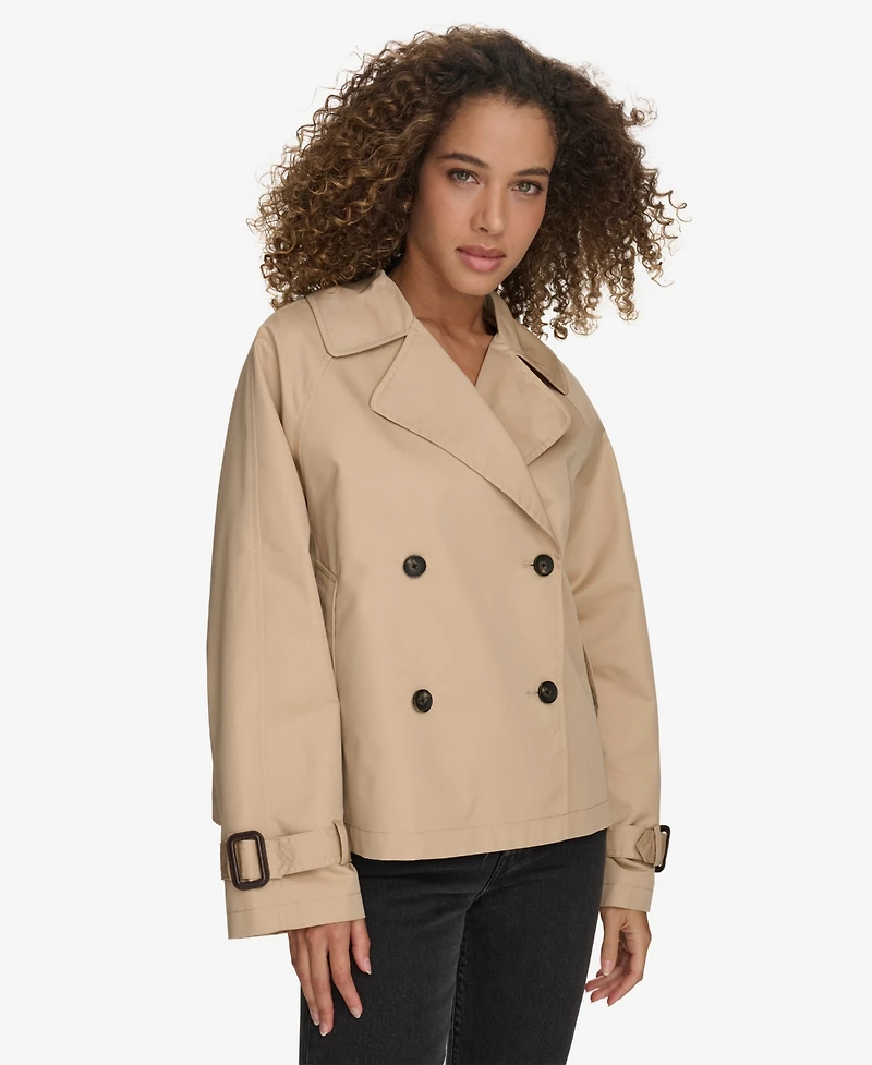Levi's Women's Regular Short Double Breasted Trench Coat