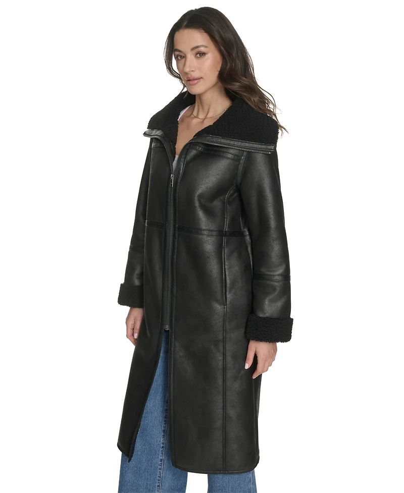 Levi's Women's Regular Long Faux Shearling Coat