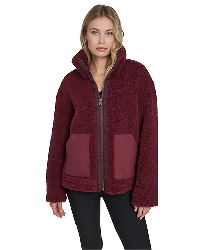 Levi's Women's Regular Stand Collar Sherpa Teddy Jacket
