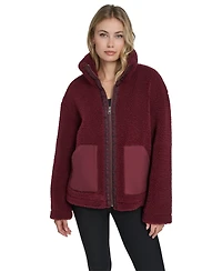 Levi's Women's Regular Stand Collar Sherpa Teddy Jacket