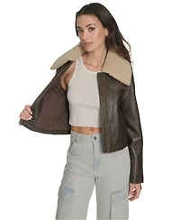Levi's Women's Regular Faux Leather Aviator Jacket