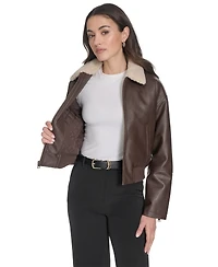 Levi's Women's Regular Faux Leather Bomber Jacket