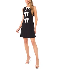 CeCe Women's Attached Bows Sleeveless Mini Dress