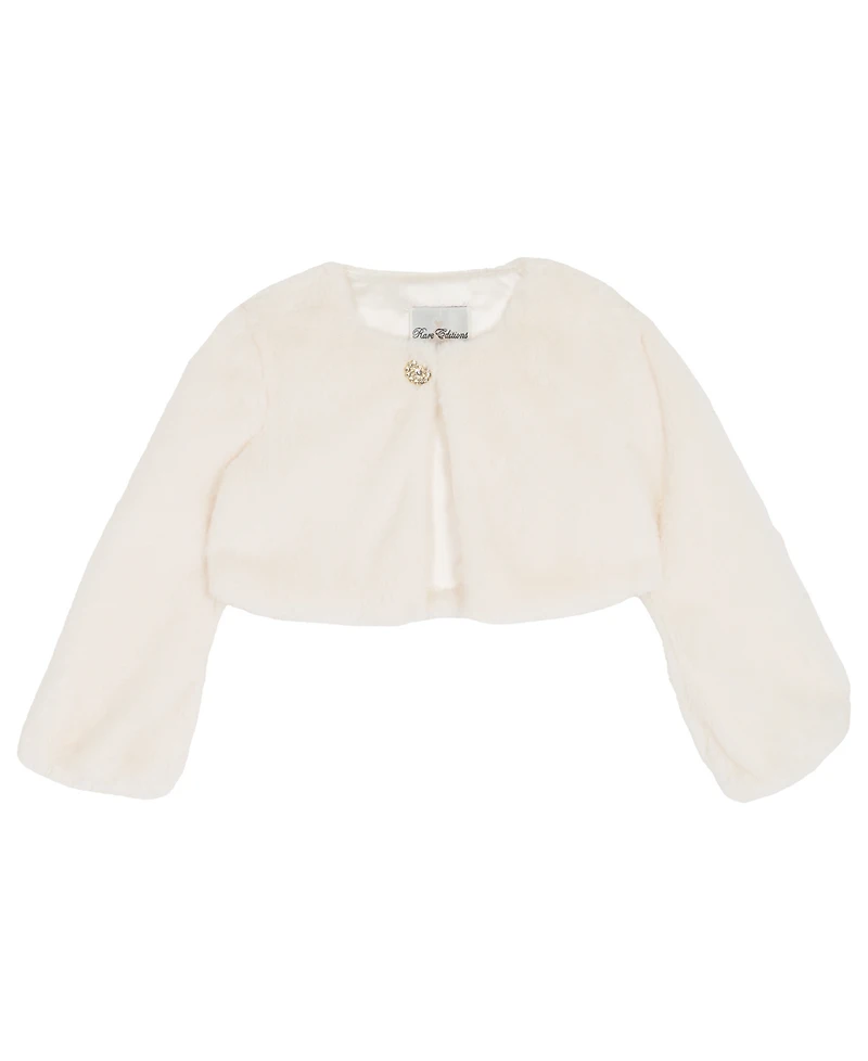 Rare Editions Girls 2T-6X Embellished Long Sleeve Jacket