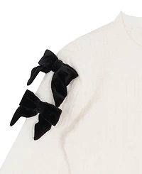 Rare Editions Girls 4T-6X 2-Piece Textured Sweater and Flare Pants Set