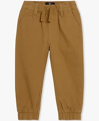 7 For All Mankind Baby Boys 2-Piece Long Sleeve Shirt and Denim Cargos Set