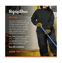 RefrigiWear Men's Touchscreen Double Dot Grip Hi Vis Glove (Pack of 12 Pairs)