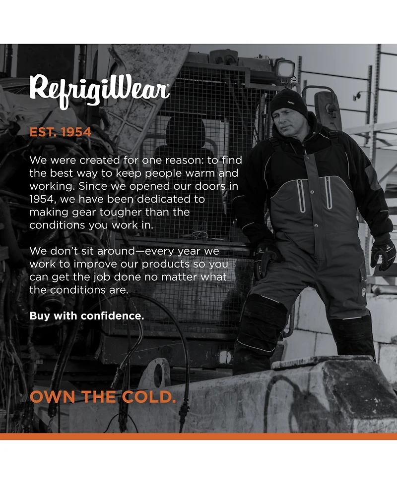 RefrigiWear Big & Tall Men s PolarForce Insulated Bib Overalls - Maximum Warmth Durability for Extreme Cold Weather