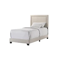 Intercon Zion Twin Uph Bed in Zion Fog Fabric