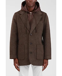 Bagatelle Homme Men's Wool Blend Hoodie Coat