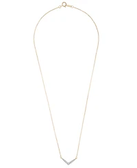 Wrapped Diamond Necklace (1/6 ct. t.w.) in 10K Yellow Gold, Macy's Exclusive