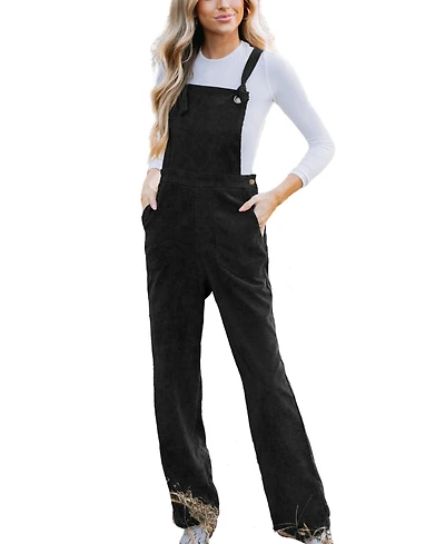Cupshe Women's Corduroy Tie Strap Overalls