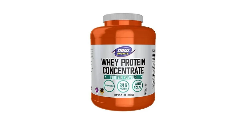 Now Foods Whey Protein Concentrate, Unflavored 5 lbs