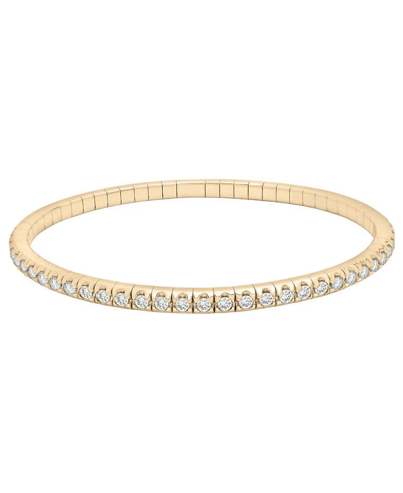 Macy's Diamond Stretchy Bangle (1 ct. t.w.) in 14K Yellow Gold