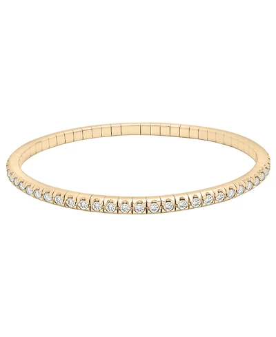 Macy's Diamond Stretchy Bangle (1 ct. t.w.) in 14K Yellow Gold