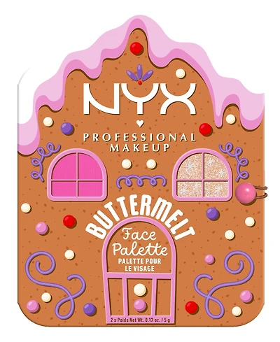Nyx Professional Makeup 2-Pc. Holiday Buttermelt Face Palette Set