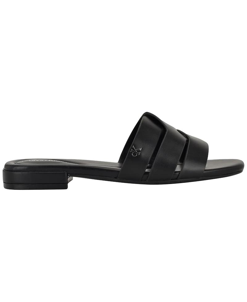 Calvin Klein Women's Tisha Slip-On Flat Sandals