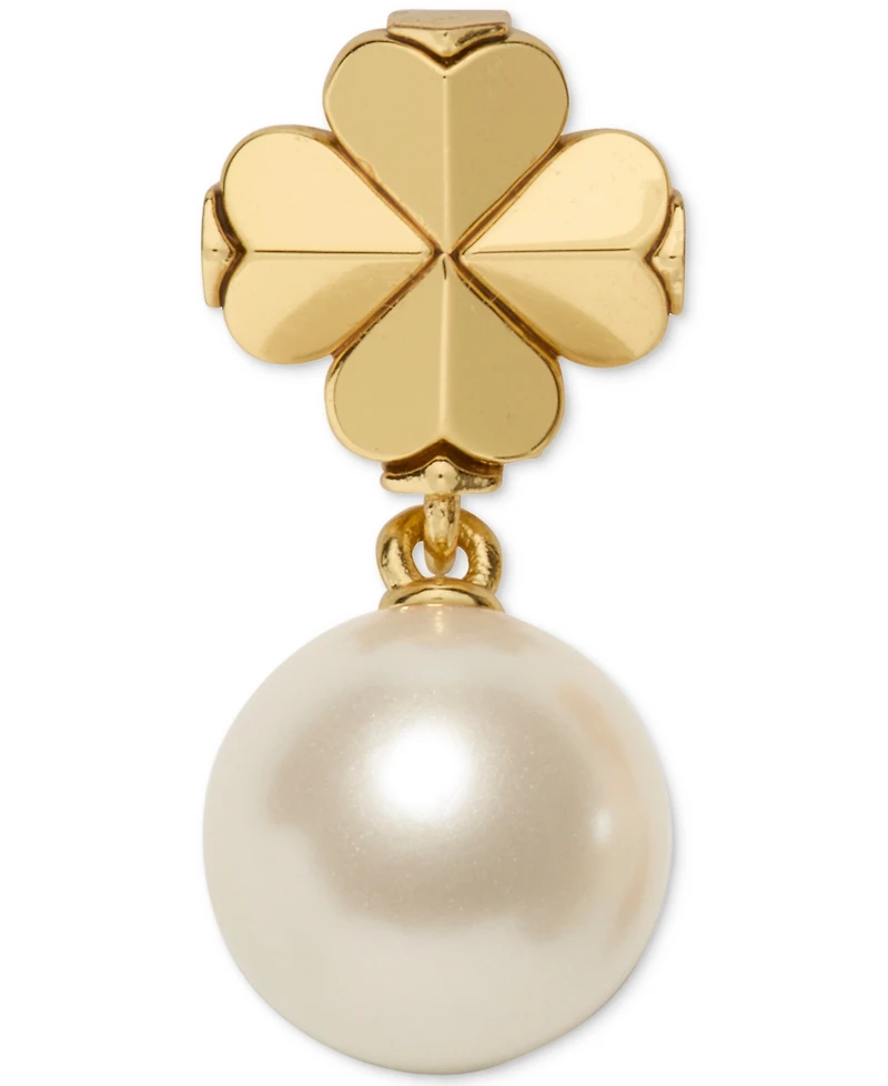 kate spade new york Imitation Pearl and Cubic Zirconia Flower Drop Earrings