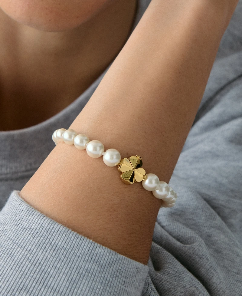 kate spade new york Imitation Pearl Flower Bracelet