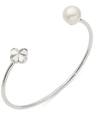 kate spade new york Imitation Pearl and Cubic Zirconia Flower Bracelet (also Gold-Tone)