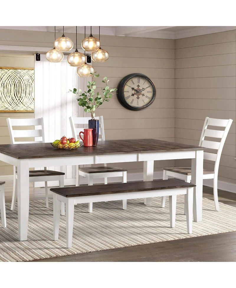 Intercon Bench, Backless w/Wood Seat in Gray & White