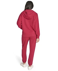 Calvin Klein Women's Fleece Logo Tape Hoodie Jacket