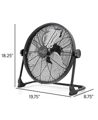 Vie Air 16 Inch Rechargeable Indoor/Outdoor Floor Fan (IPX4 Rated)