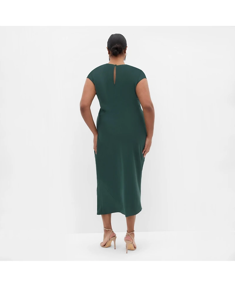 City Chic Women's Beatrix Knot Satin Dress
