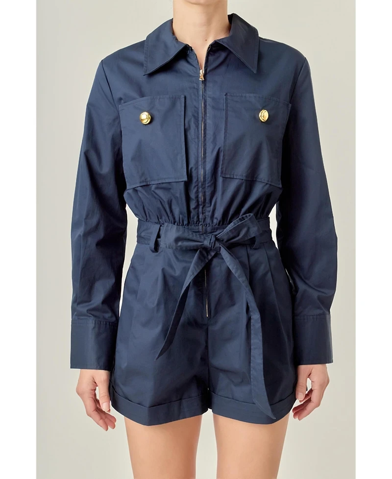 English Factory Women's Big Pocket Jumpsuit