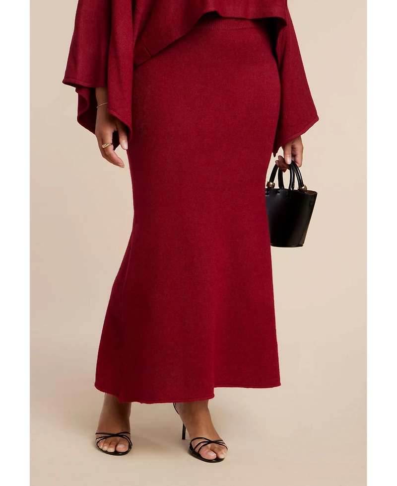 Eloquii Women's Sweater Maxi Skirt