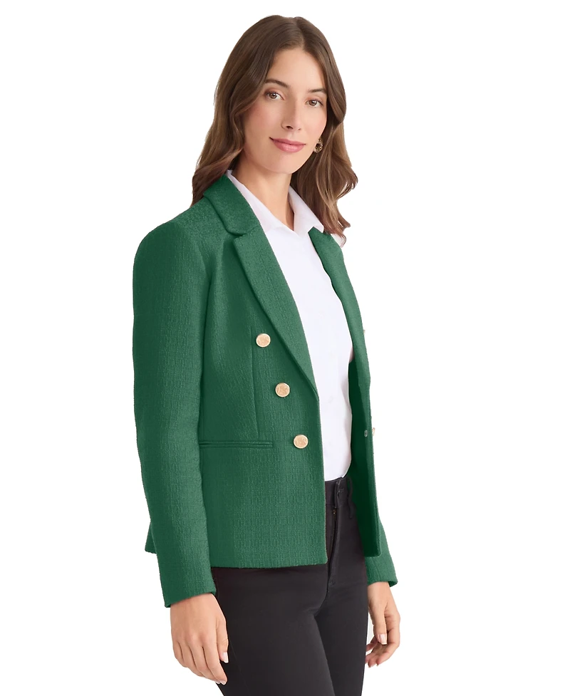 Jones New York Women's Button-Trim Open-Front Blazer