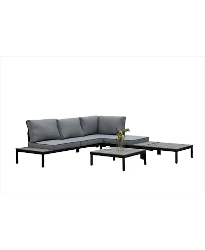 Boyel Living All-Aluminum Sofa Set - 4 Pieces