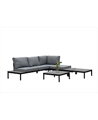Boyel Living All-Aluminum Sofa Set - 4 Pieces