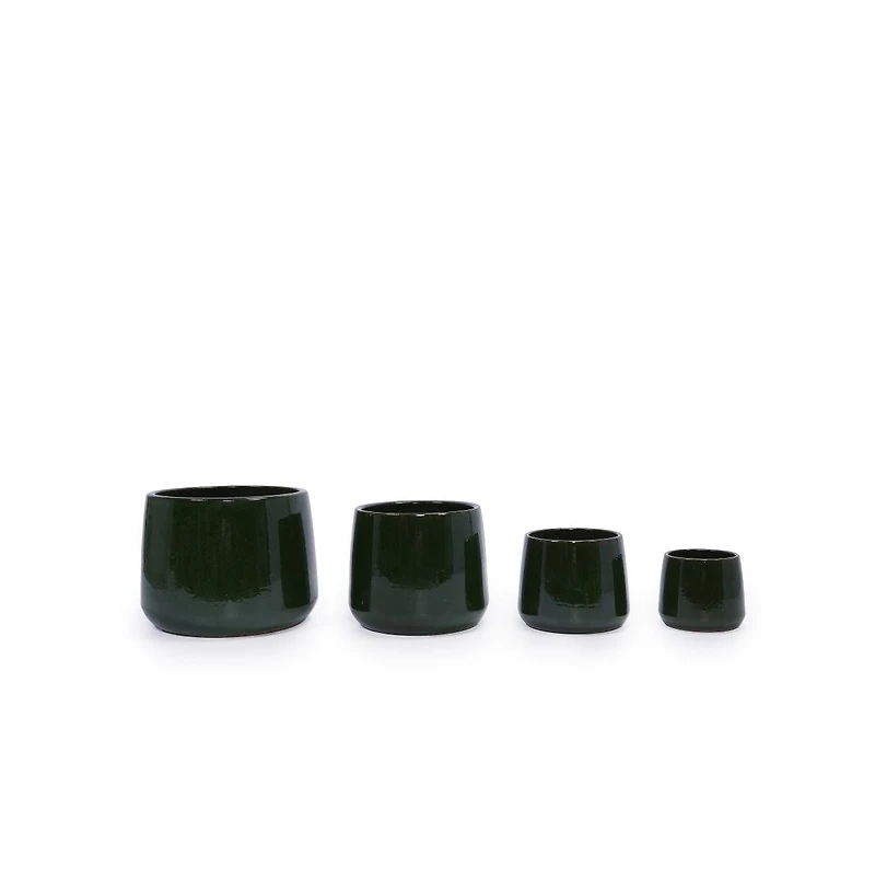 Chic Crate Set of 4 Modern Ceramic Planters