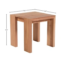 Meridian Furniture Tulum Teak Outdoor End Table