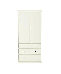 77inch Freestanding Tall Cupboard Storage Cabinet with 3 Adjustable Shelves 8 Door and Drawers
