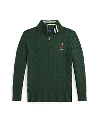 Polo Ralph Lauren Boys Bear Cable-Knit Cotton Sweater