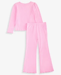 Epic Threads Girls Toddler 2T-4T Sparkle Rib Top and Pants, 2-Piece Set, Macy's Exclusive