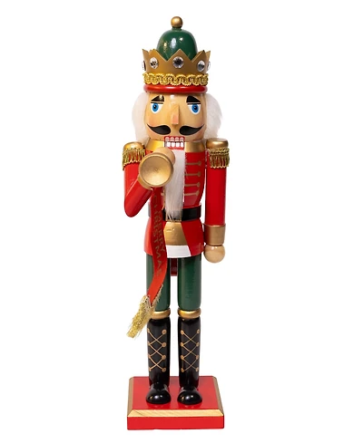 Kurt Adler charming 15-Inch Horn Nutcracker