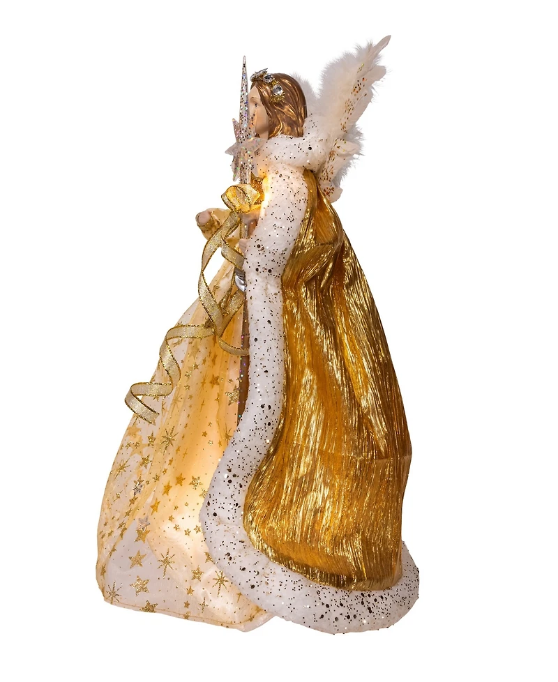 Kurt Adler 16-Inch Ul 10-Light Celestial Angel Tree Topper