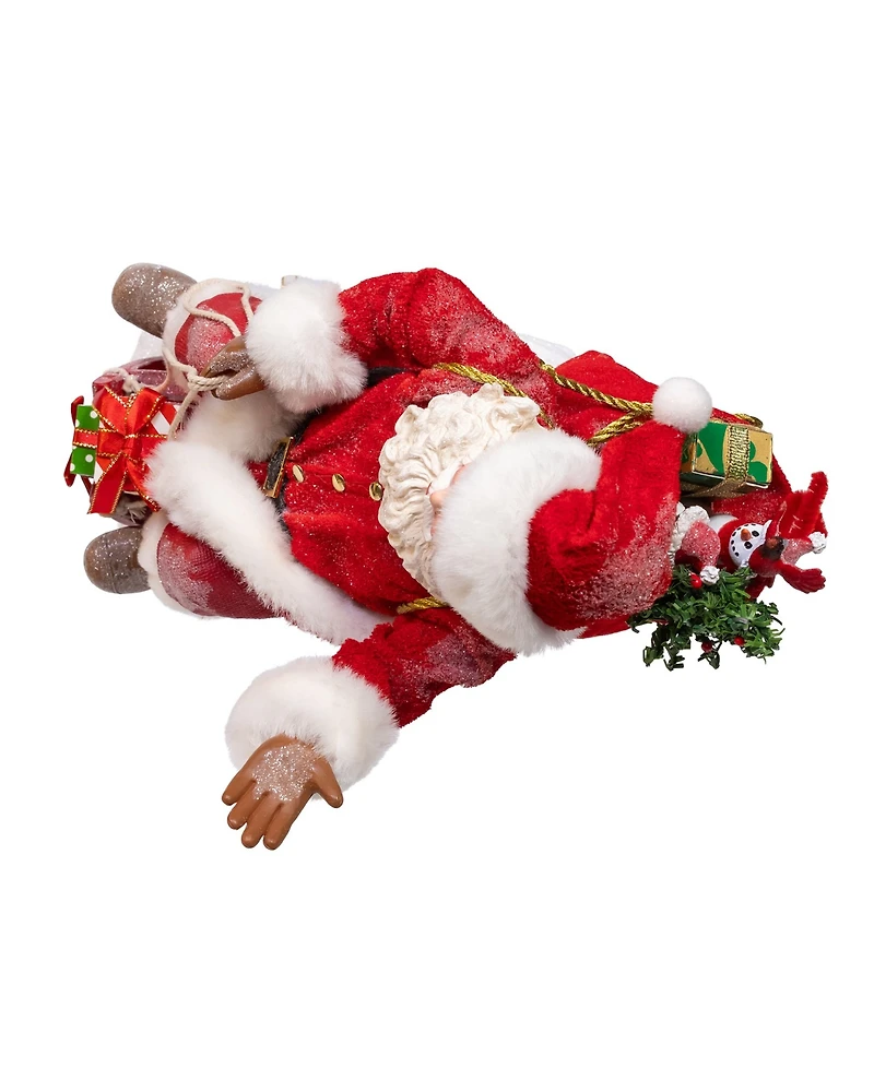 Kurt Adler 8.5-Inch Fabriche Santa on Sled