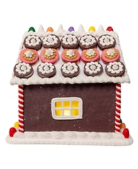 Kurt Adler 9.5-Inch Battery Operated Led Gingerbread Cookie House