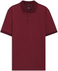 Boss by Hugo Men's Mercerized-Cotton Monogram Polo Shirt