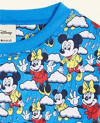 Disney | Macy's Kids 5-14 Mickey Mouse & Minnie Knit Pajamas Set, Exclusive
