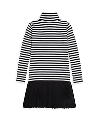 Polo Ralph Lauren Girls 7-16 Striped Turtle Neck Dress