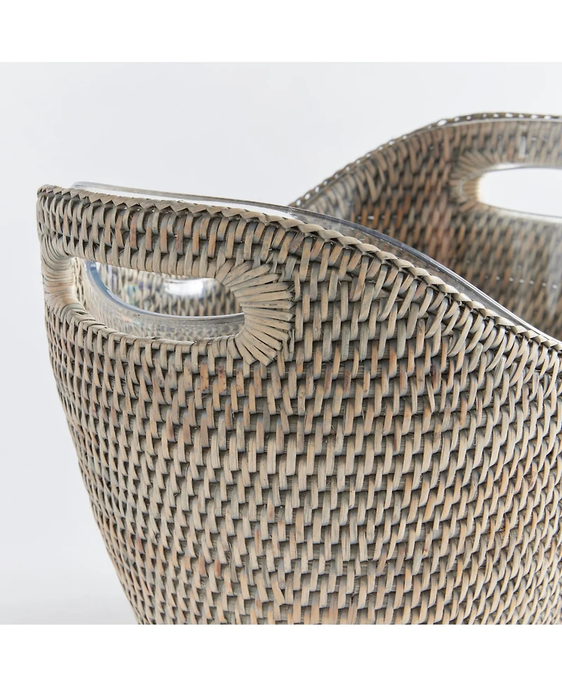 Burma Rattan Beverage Tub Serving Basket